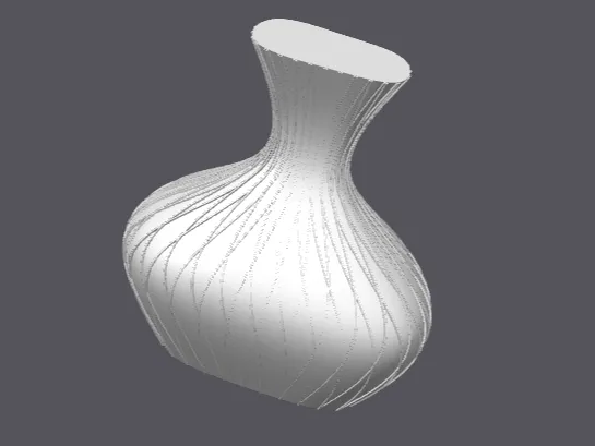 Vase au design organique