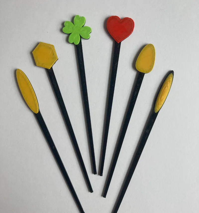 Fishing floats V rods / ornaments