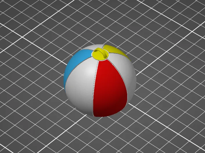 Floating Beach Ball Keychain