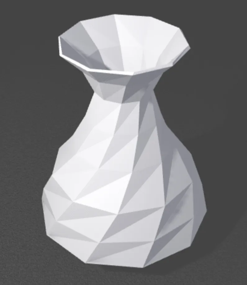 Low Poly Flower Vase