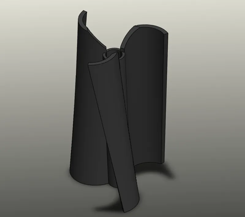 Horizonal wind turbine - 3 blades