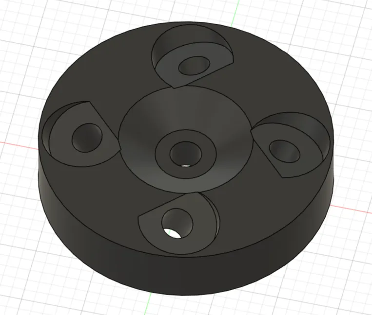 Template for plasterboard mounting pins