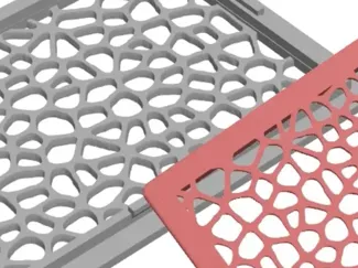 Air grille / Ventilation grille Voronoi effect