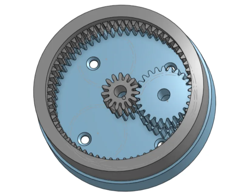 Split ring compound planetary gear [1:120 ratio]