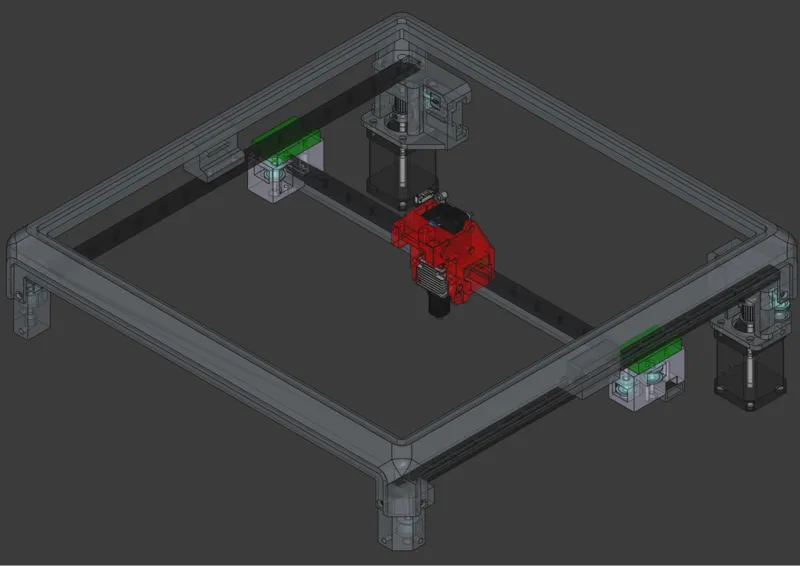 Creality K1 Max XY linear rails mod