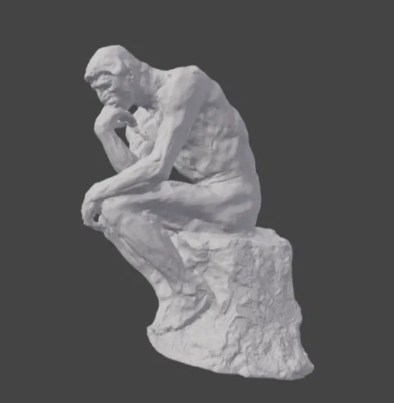 The Thinker makerworld scan