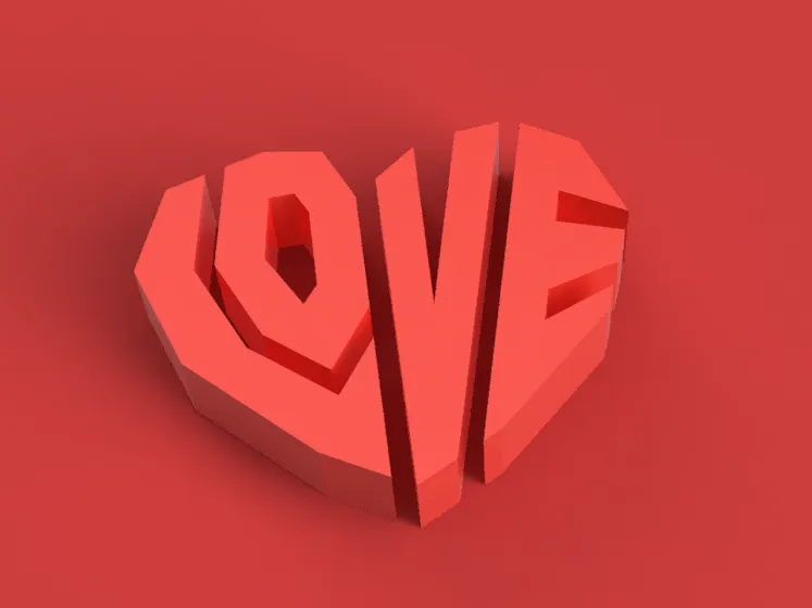 LOVE Heart Shape 