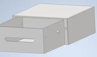 Laptop Stand with Drawer