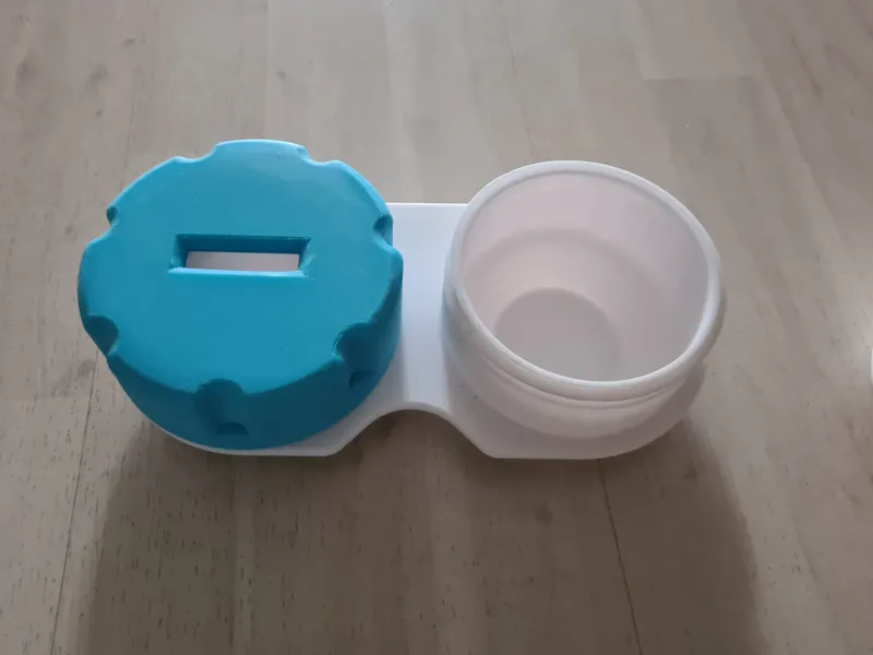 Contact lens container money box / storage box