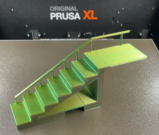 Staircase for H0 and other miniatures 