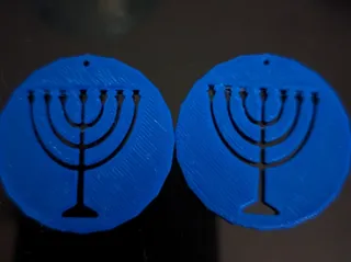 Menorah Ornament/Earrings