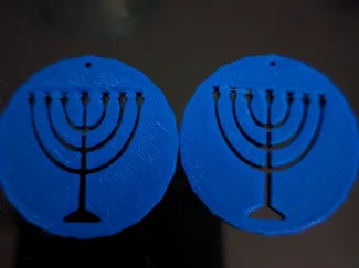 Menorah Ornament/Earrings