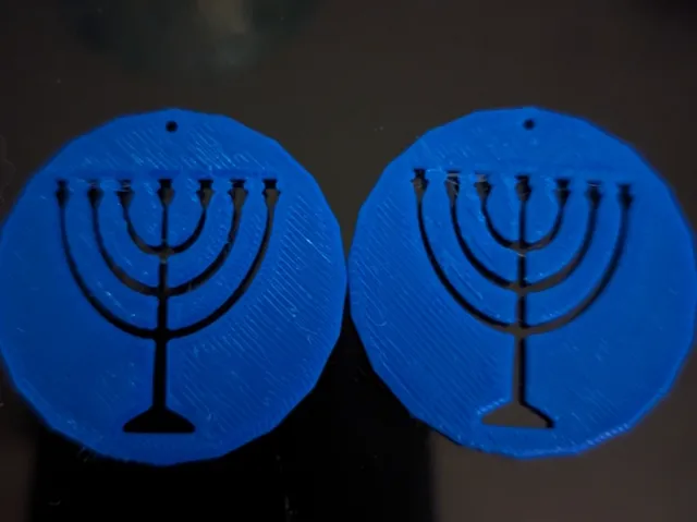 Menorah Ornament/Earrings