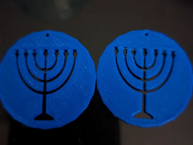 Menorah Ornament/Earrings