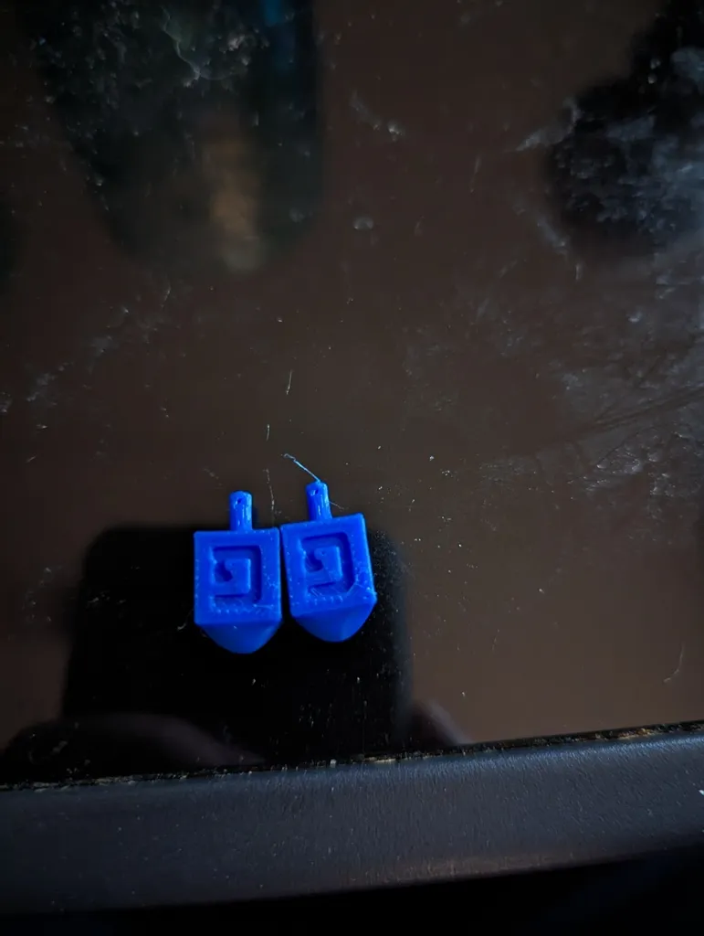Dreidel Ornament/Earrings view 2