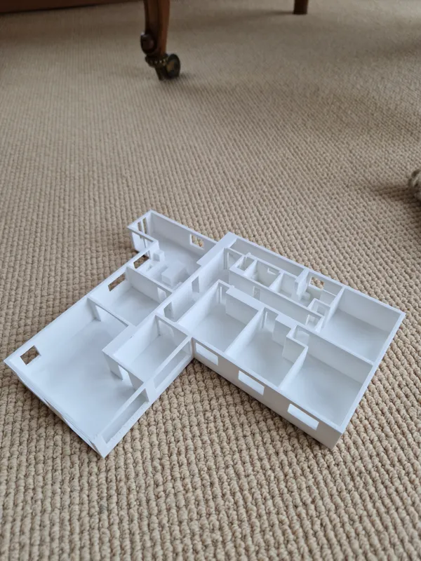 My house layout ( 1:100 scale)