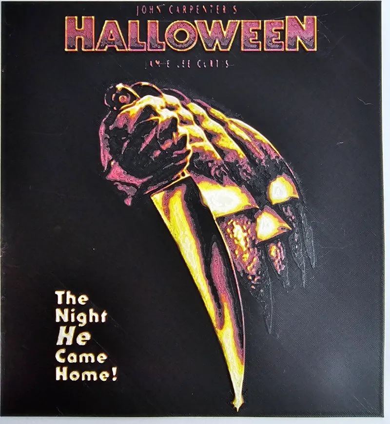 halloween movie cover hueforge