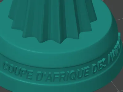 AFRICA TROPHY 3D MODEL STL
