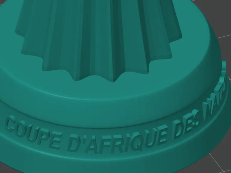 AFRICA TROPHY 3D MODEL STL