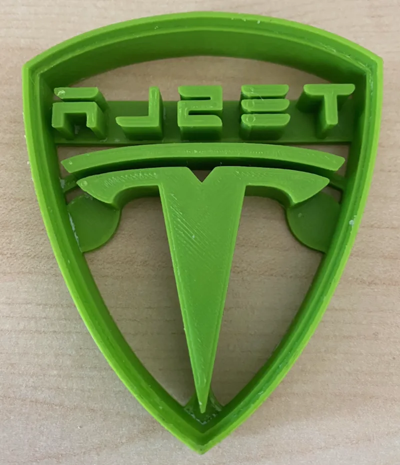 Tesla logo cookie cutter 