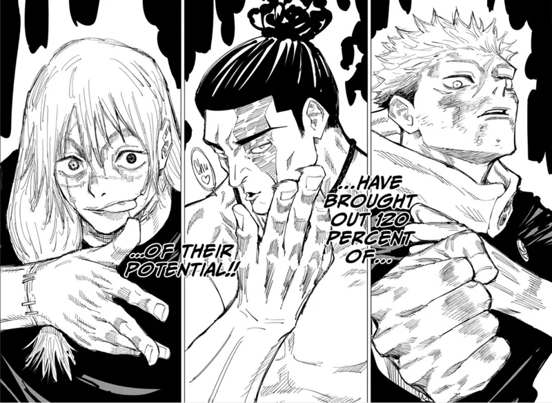 Jujutsu Kaisen Triple  Black Flash Manga Panel
