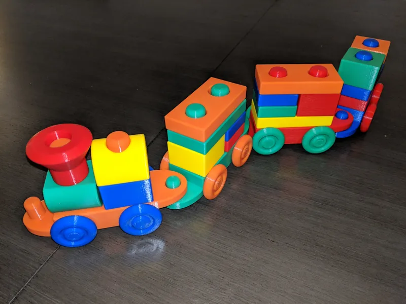 Stacking Block Toy Train MK3