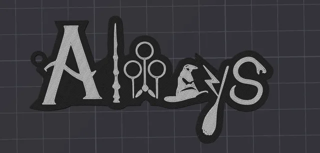 HP Always keychain by AD3D Art - MakerWorld