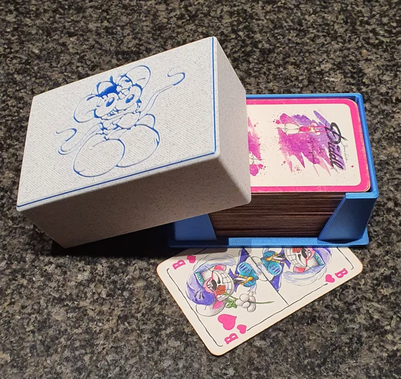 Card boxes for different cards / card games