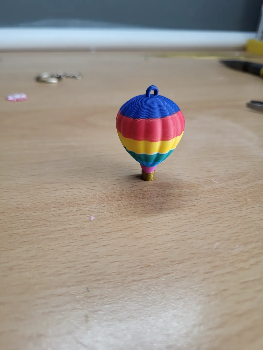 hot air balloon earring view 3