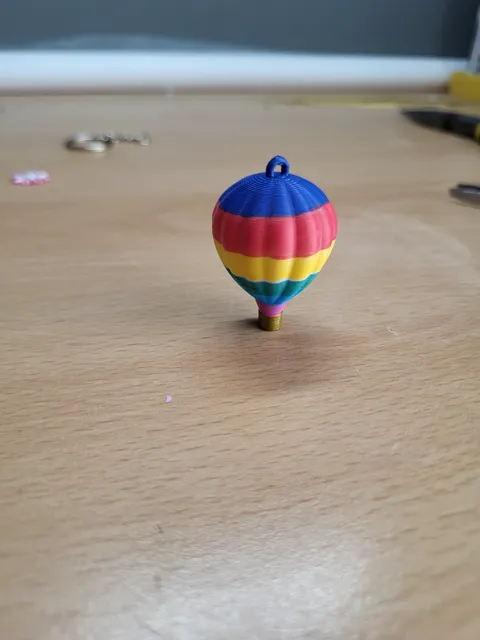 hot air balloon earring view 3