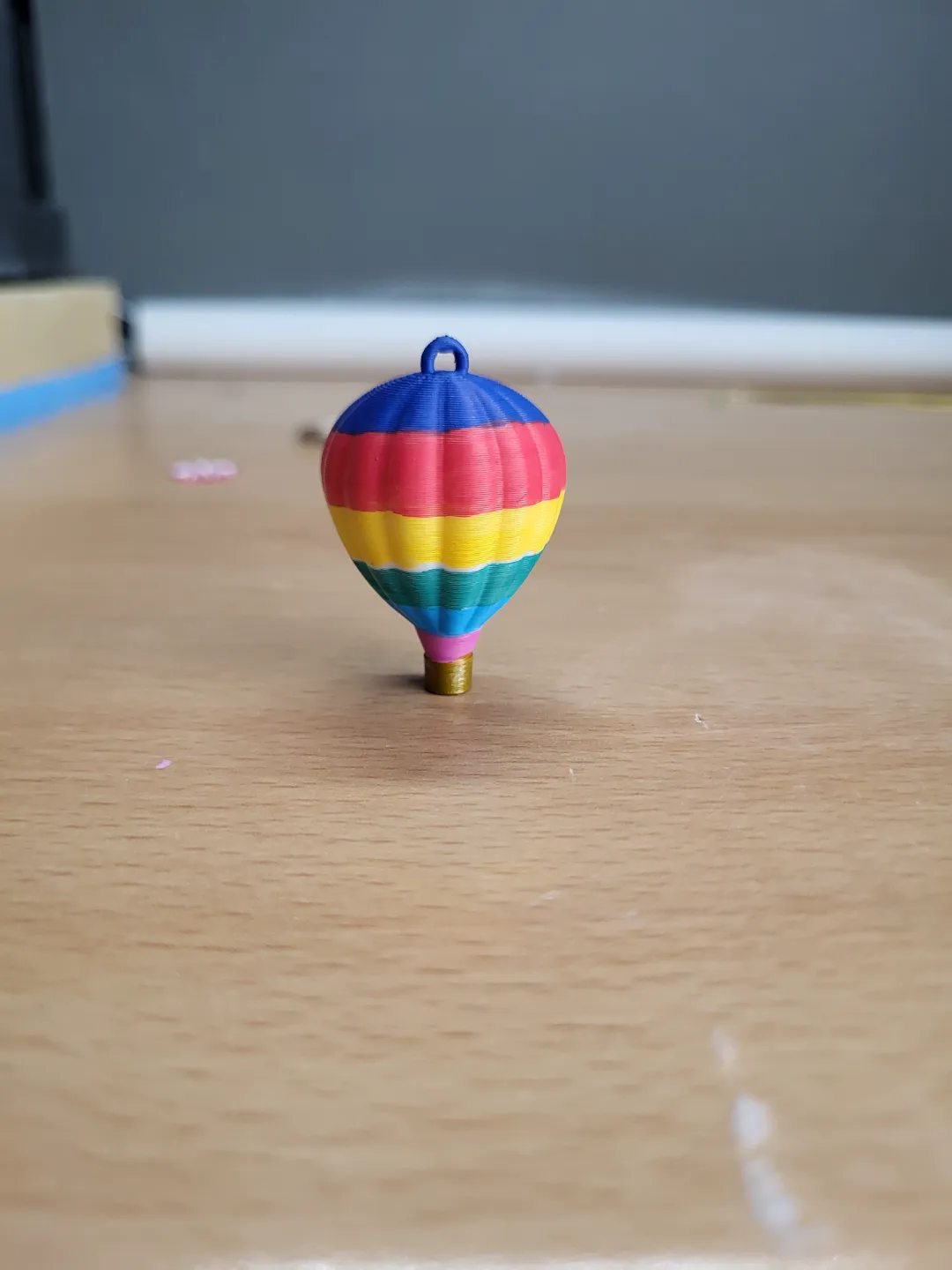 hot air balloon earring view 2