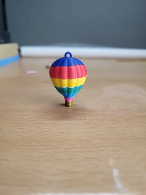 hot air balloon earring view 2