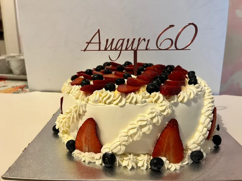 Cake Topper Auguri 60