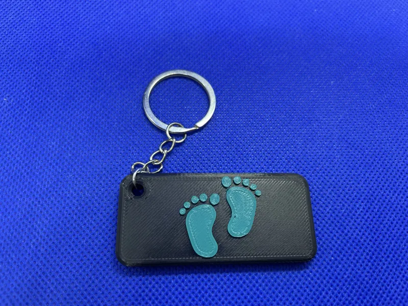 Baby foot keychain