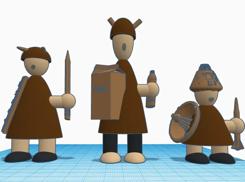 The 3 Vikings! (A Spaceman, student and drinker)