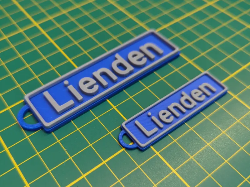 Dutch Townsign Keychain V1, Customize OpenSCAD