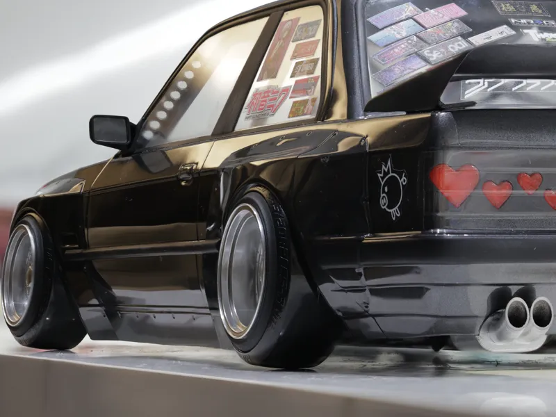 Heart tail light for MST E30 rc drift car body