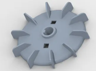 Electric motor cooling fan
