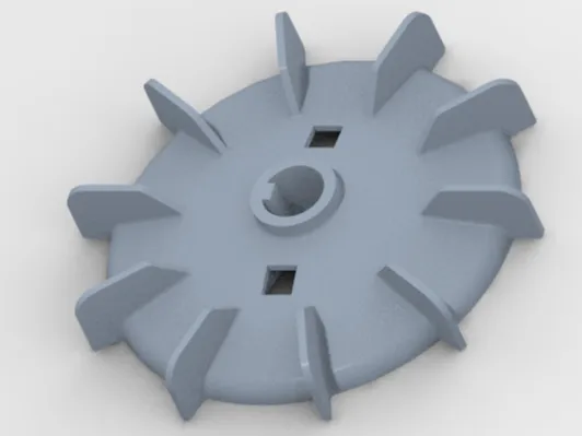 Electric motor cooling fan