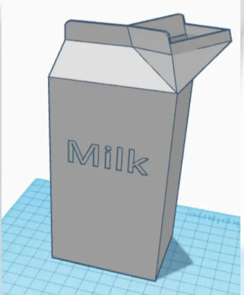 Milk carton pencil holder