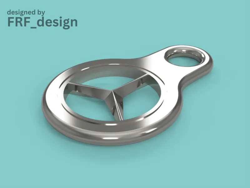Keychain - Shopping cart coin/token - Mercedesstar