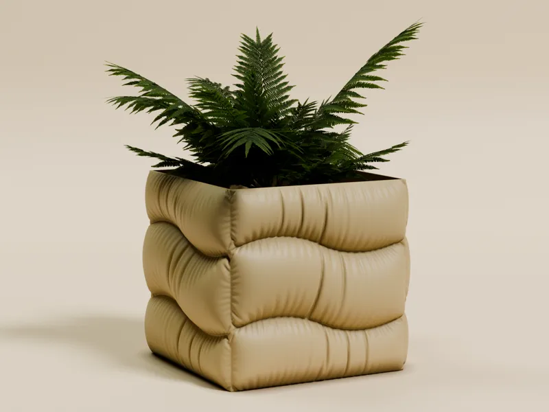 Cloth Plant Pot -Let's Get Wavy (Com. Lic.)