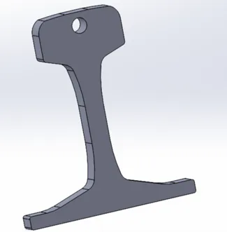 Rail profile 60 UNI Keychain 