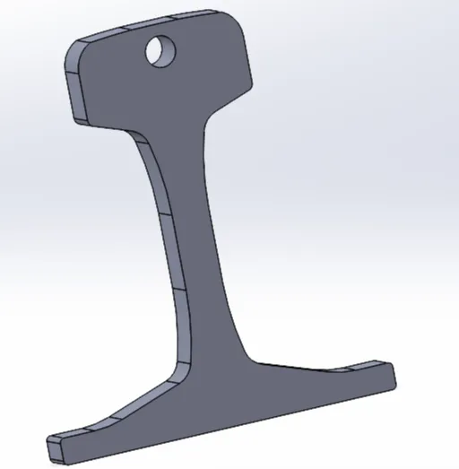 Rail profile 60 UNI Keychain 