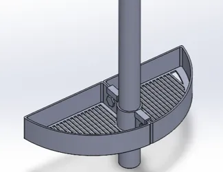 Shower Basket for tube diameter 25 mm