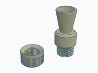 PTFE Funnel with connector