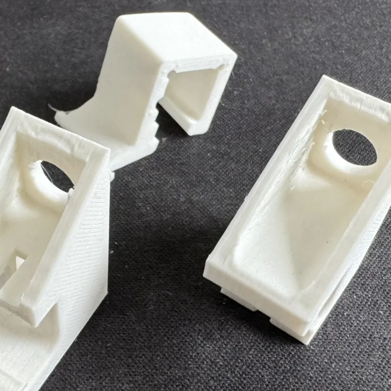 Elfa rails support for metal clothes basket