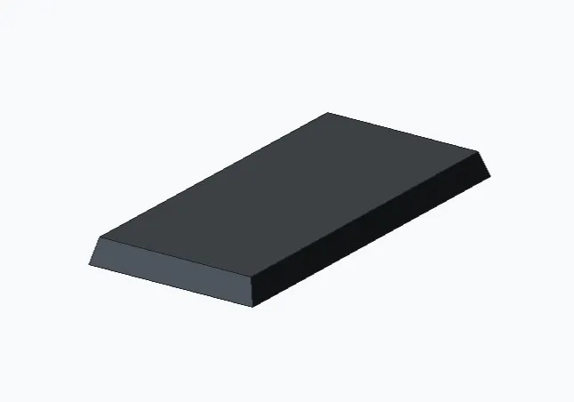 square miniature base 25x50mm