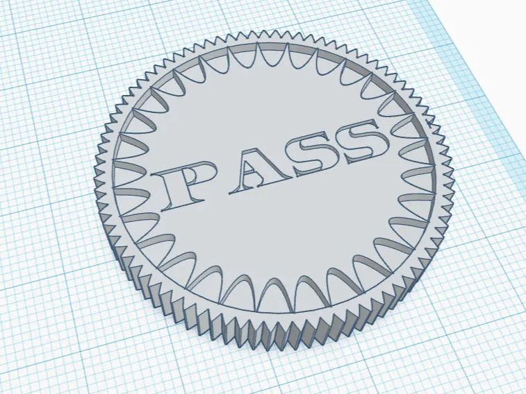 Pass Fail Coin
