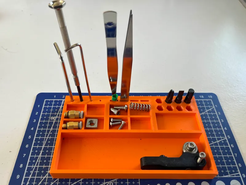 Parts and tools tray